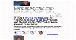 Desktop Screenshot of germanpsychic.com