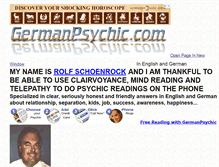 Tablet Screenshot of germanpsychic.com